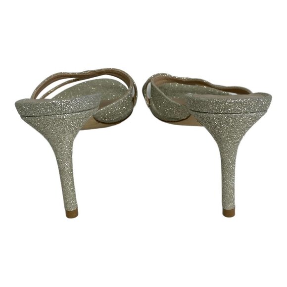 NEW Stuart Weitzman Soiree Sleek 75 Glitter Sandals Size 39 or 8.5 Wedding Shoes - Picture 7 of 12